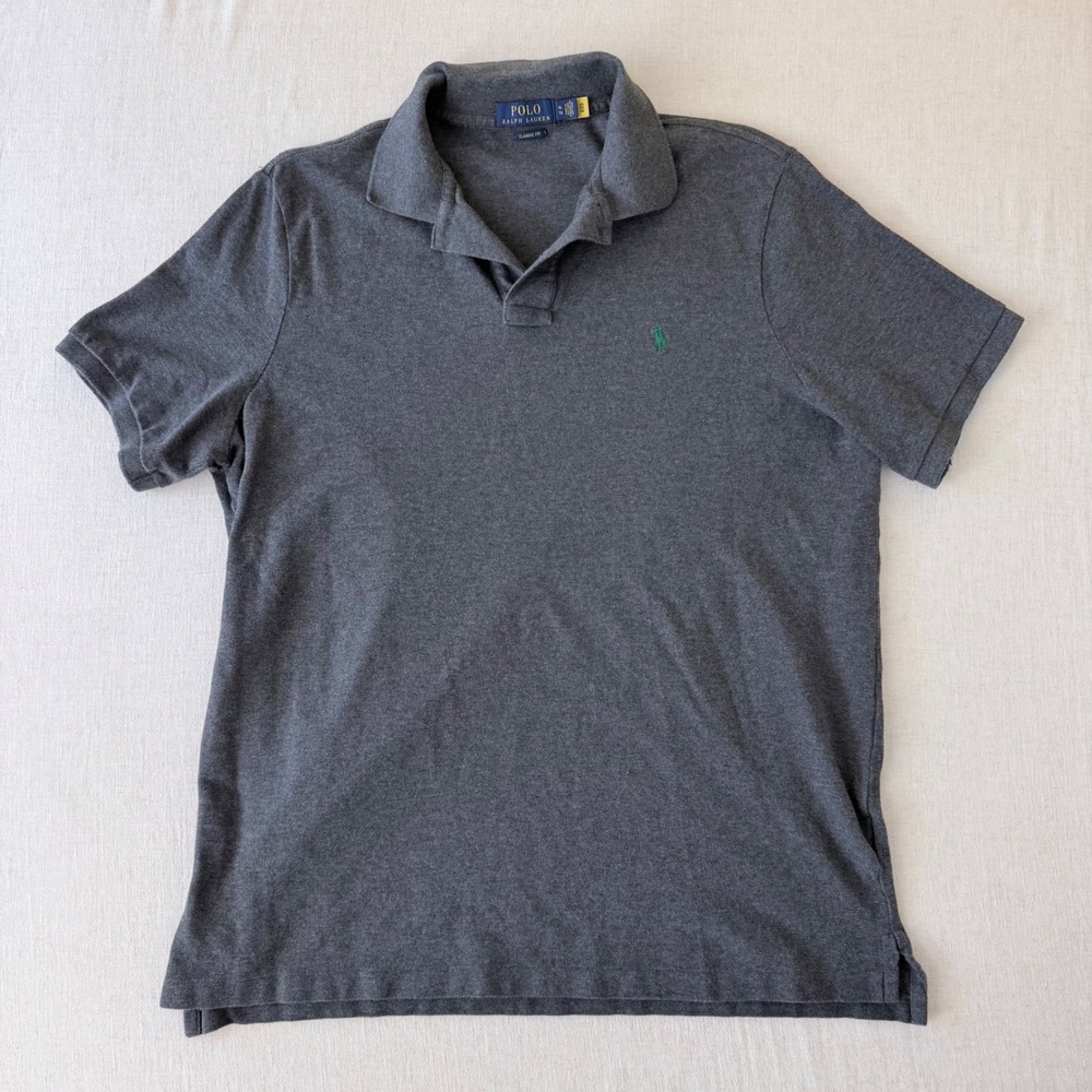 Polo Ralph Lauren Polo Shirt Mens XL Grey Classic Fit Short Sleeve Pony Logoβ